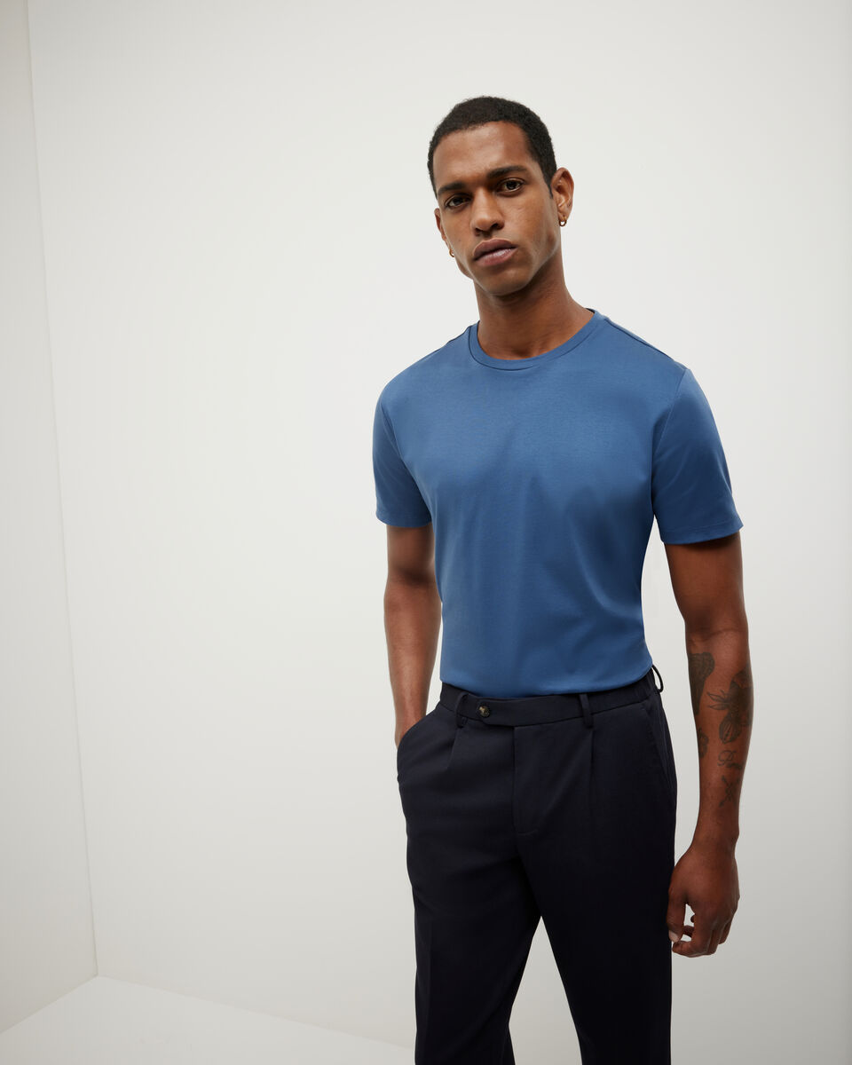 Slim Travel Tee, Blue, hi-res